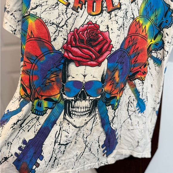 1992 Wild Oats Grateful Dead Vintage Tee / “Steal Your Face" All Over Print - Picture 7 of 13